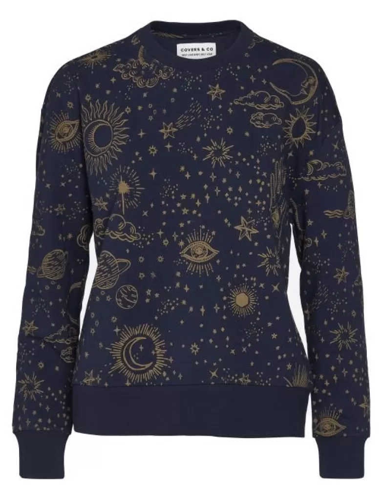 COVERS & CO Truien En Vesten- Kea That's The Spirit Sweater Nightblue Xs Blauw