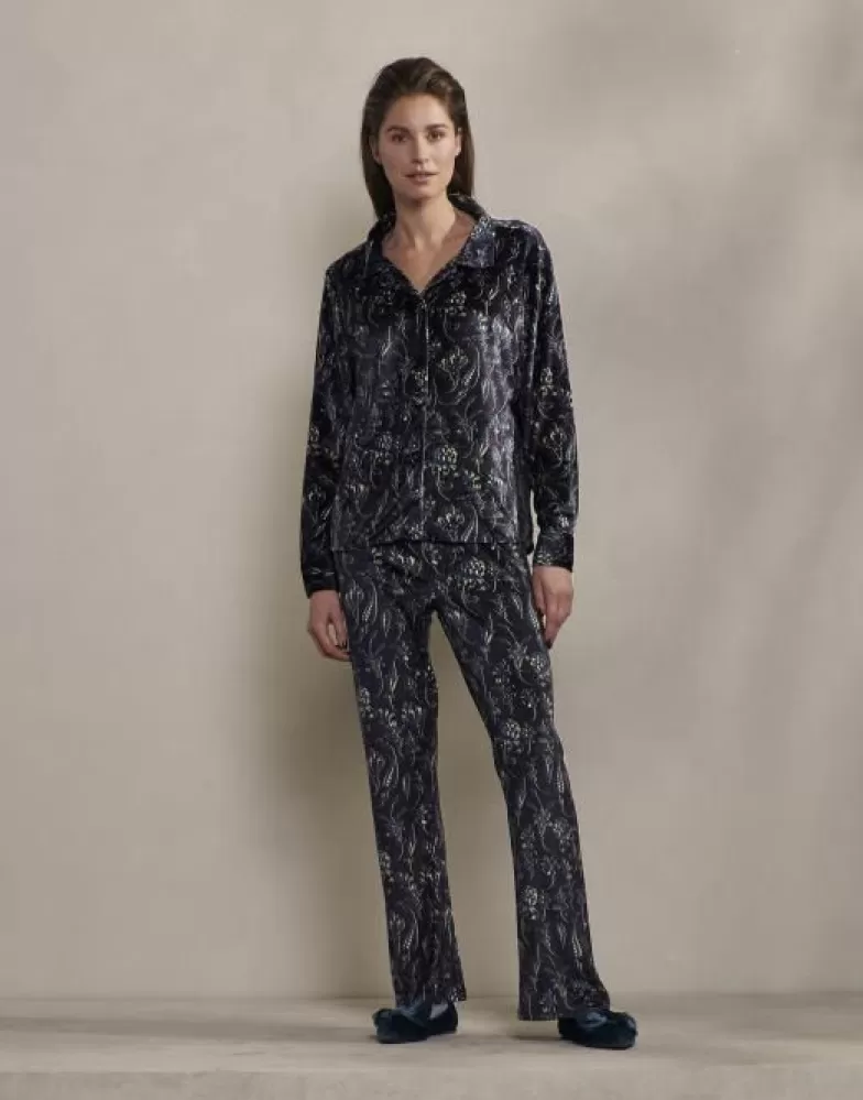 ESSENZA Broeken- Dahlia Issadore Darkest Blue Lange Broek L Blauw