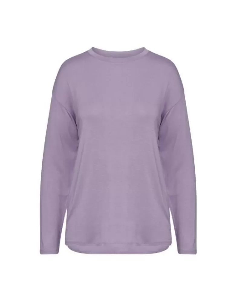 ESSENZA Shirts En Tops- Denna Uni Purple Violet Top Lange Mouw L Paars