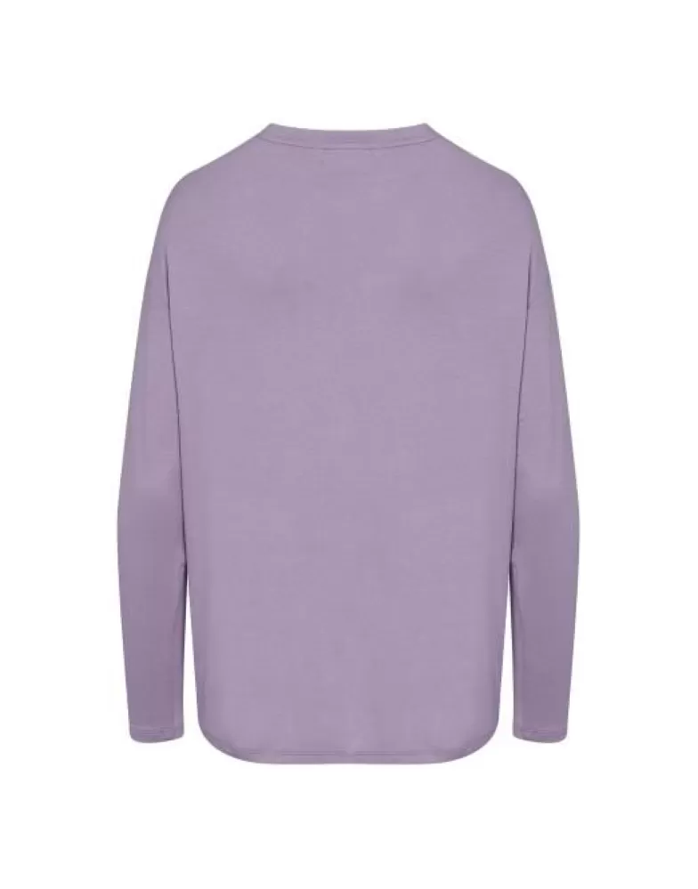 ESSENZA Shirts En Tops- Denna Uni Purple Violet Top Lange Mouw M Paars