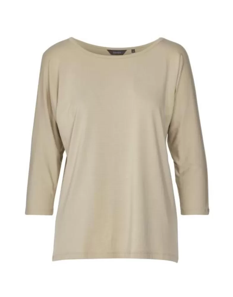 ESSENZA Activewear- Donna Uni Top 3/4 Mouw Licht L Groen