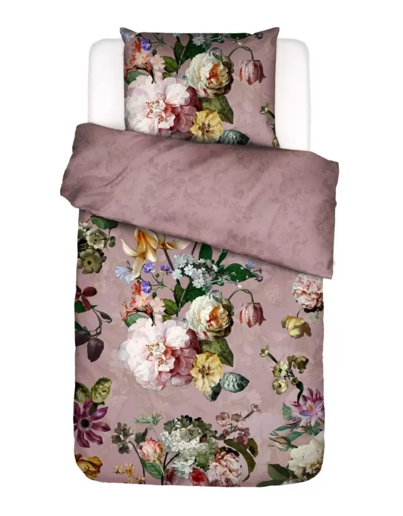 ESSENZA Dekbedovertrekken- Fleur Dekbedovertrekset Woodrose 140 X 220 Cm Roze