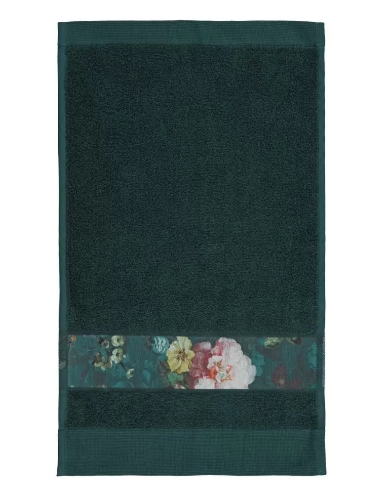 ESSENZA Gastendoekjes- Fleur Gastendoek Donker 30 X 50 Cm Groen