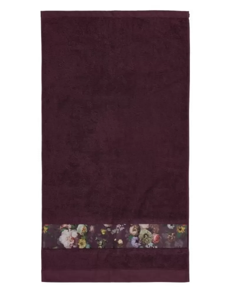 ESSENZA Handdoeken- Fleur Handdoek Plum 60 X 110 Cm Paars