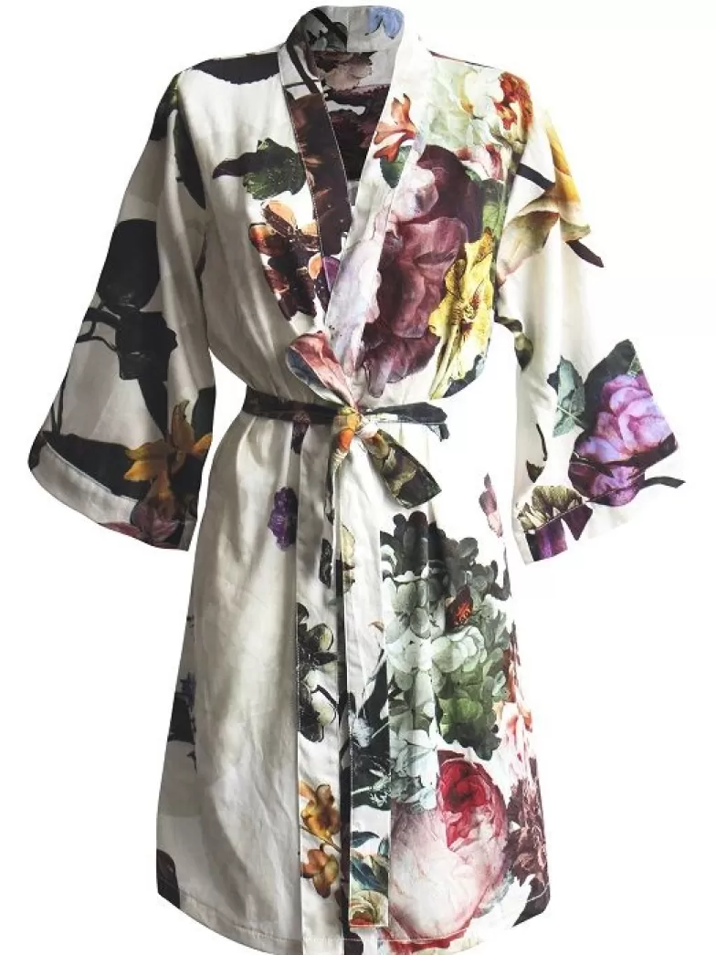 ESSENZA Kimono's- Fleur Kimono Ecru L Wit