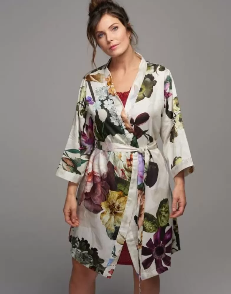 ESSENZA Kimono's- Fleur Kimono Ecru S Wit