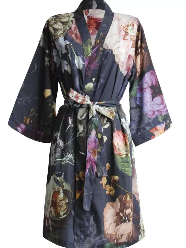 ESSENZA Kimono's- Fleur Kimono Nightblue L Blauw