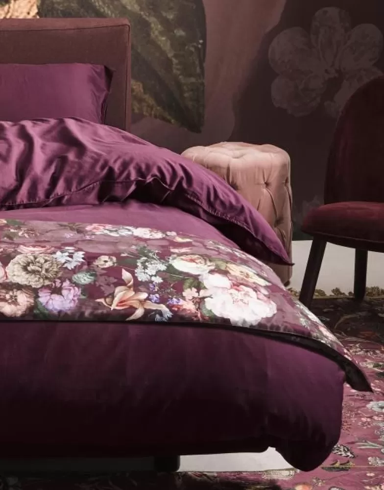 ESSENZA Spreien- Fleur Sprei Burgundy 180 X 265 Cm Rood