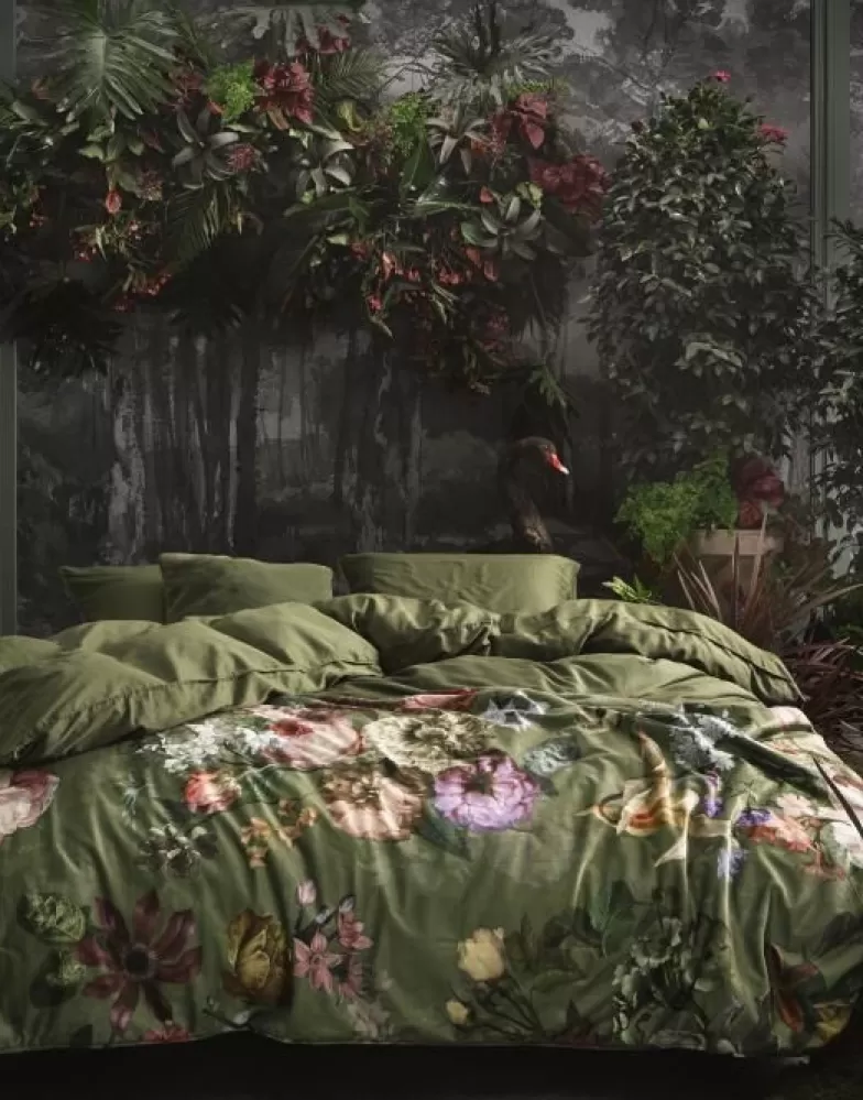 ESSENZA Spreien- Fleur Sprei Mos 220 X 265 Cm Groen