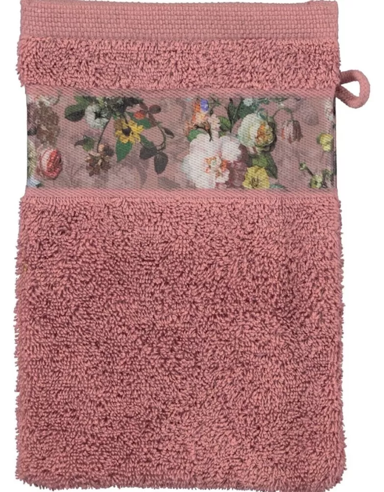 ESSENZA Washandjes- Fleur Washand Dusty Rose 16 X 22 Cm