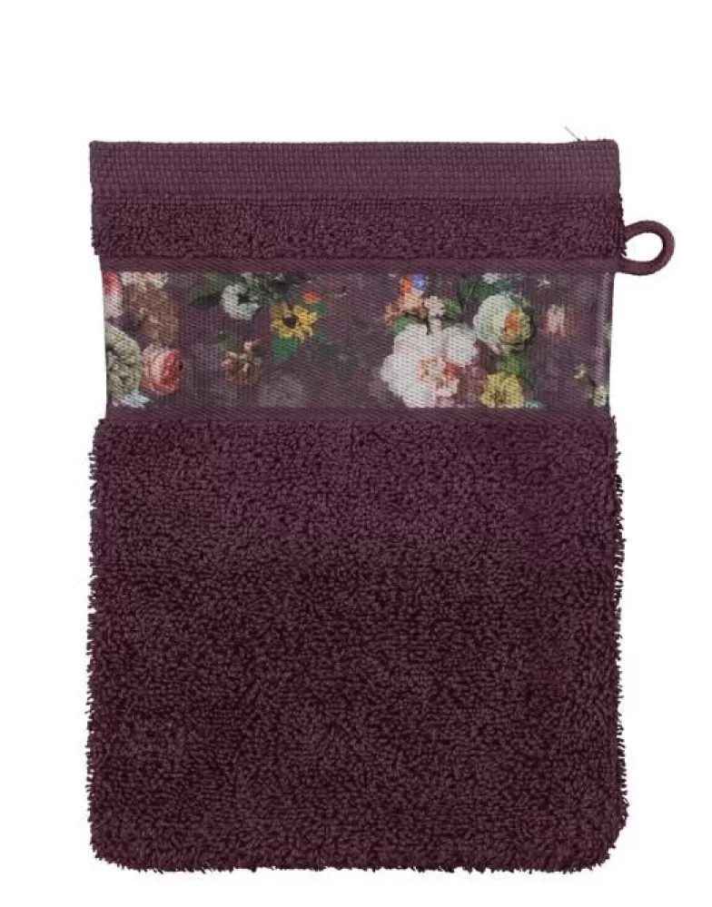 ESSENZA Washandjes- Fleur Washand Plum 16 X 22 Cm Paars