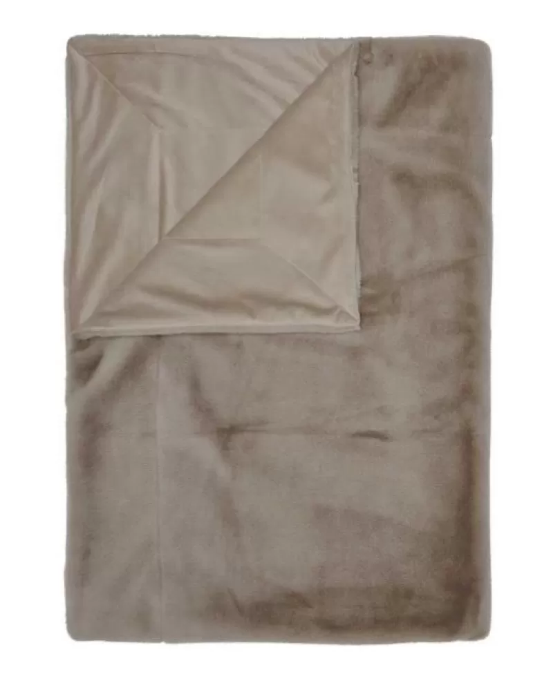 ESSENZA Plaids- Furry Plaid 150 X 200 Cm Taupe