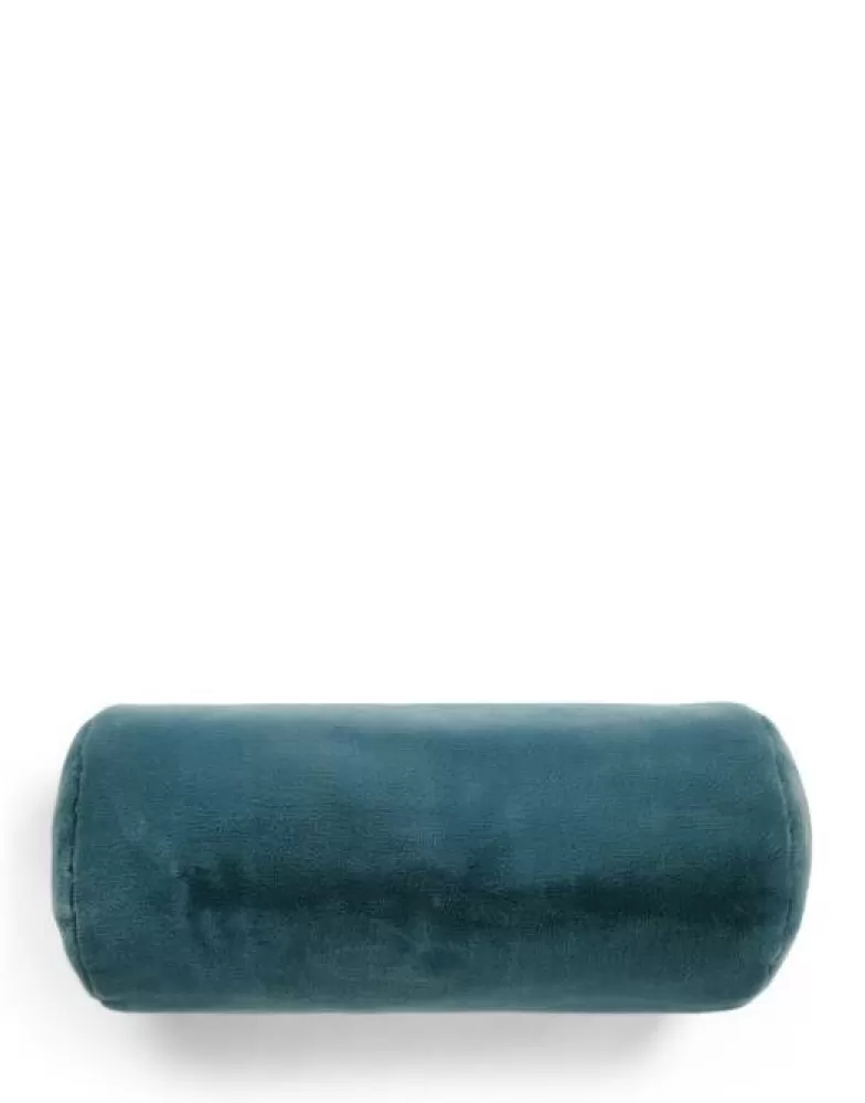 ESSENZA Rolkussens- Furry Rolkussen Denim Blue 22 X 50 Cm Blauw