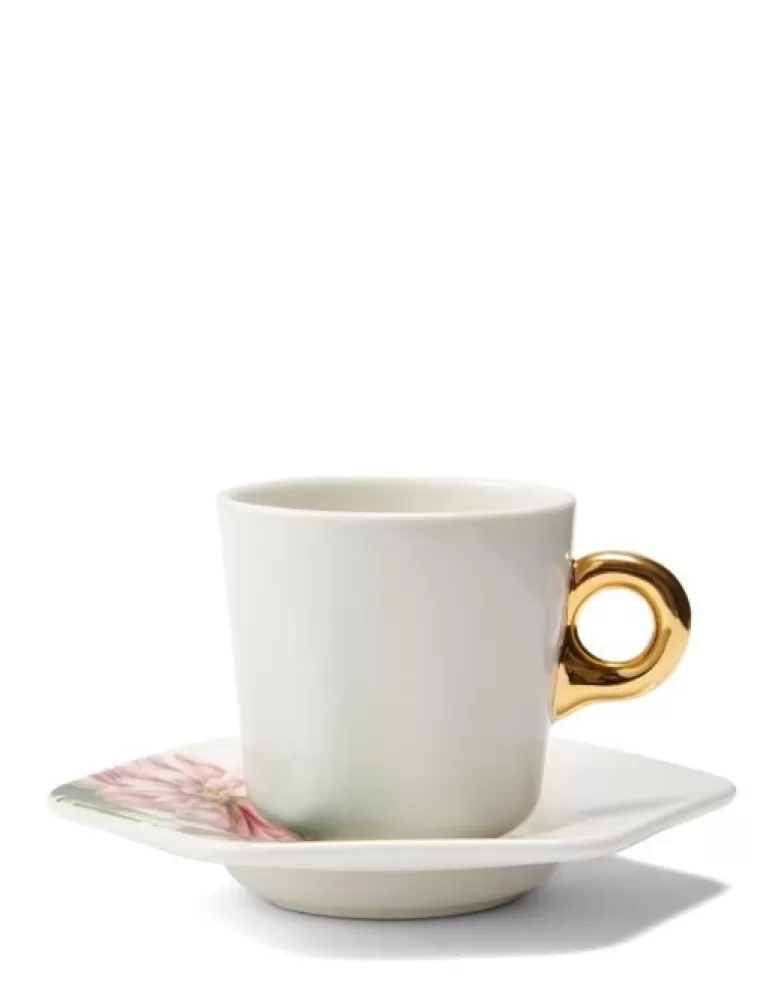 ESSENZA Koffie En Thee- Gallery Espresso Kop & Schotel Off White 9 Cl Wit