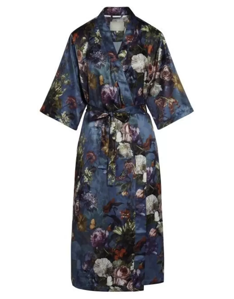 ESSENZA Kimono's- Ilona Karli Deep Sea Blue Kimono Xs Blauw