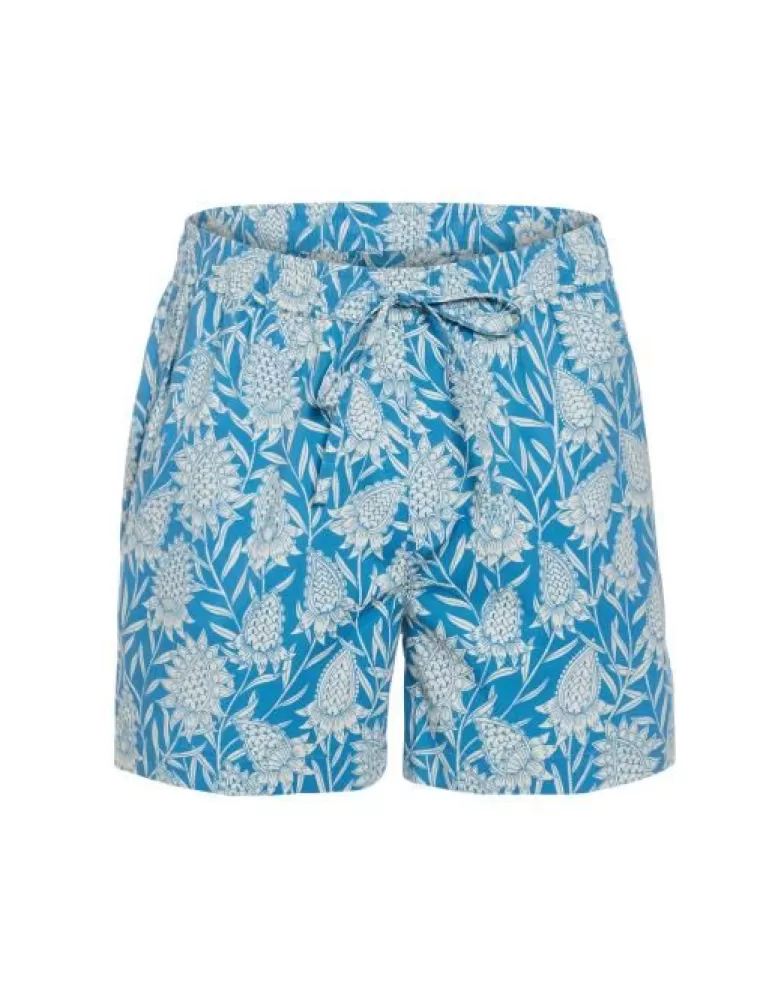 ESSENZA Broeken- Jude Fela Marine Blue Shorts M Blauw