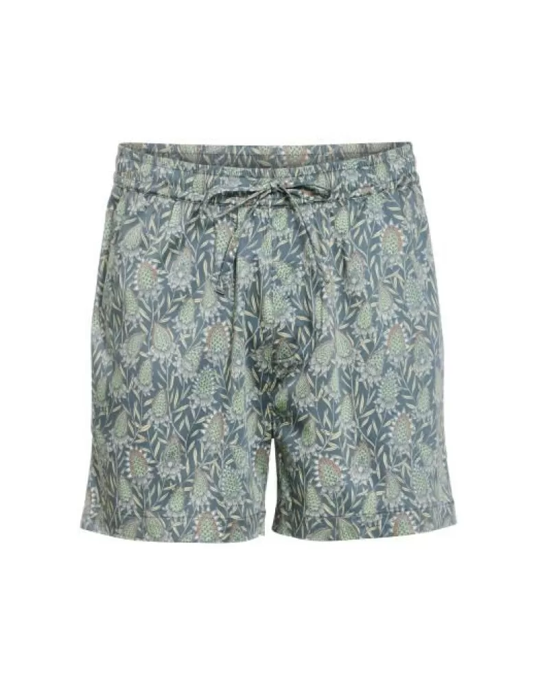 ESSENZA Broeken- Jude Fela Sloe Blue Shorts M Blauw