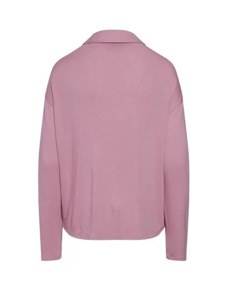 ESSENZA Shirts En Tops- Kae Uni Flowering Pink Top Lange Mouw L Roze