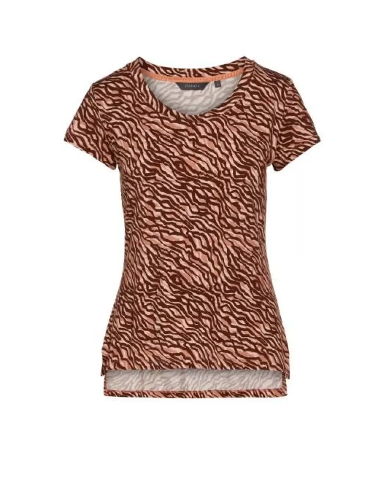 ESSENZA Shirts En Tops- Luyza Katie Top Korte Mouw Nude M Roze