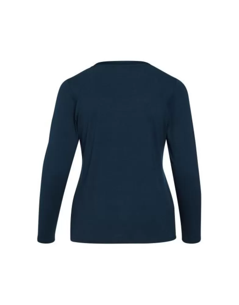 ESSENZA Shirts En Tops- Luyza Uni Darkest Blue Top Lange Mouw L Blauw