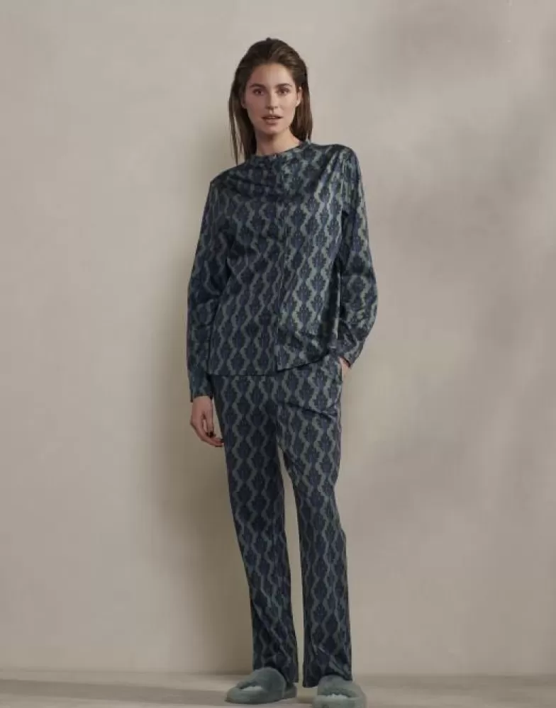 ESSENZA Shirts En Tops- Marie Tesse Reef Green Pyjamatop L Groen