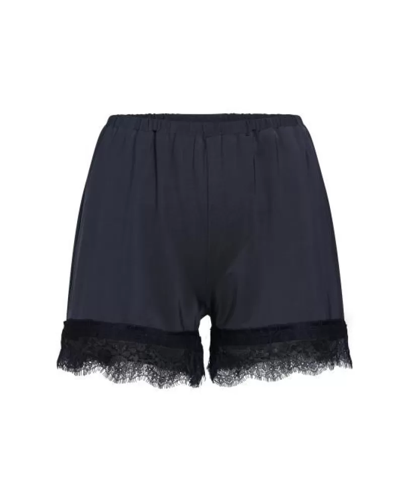 ESSENZA Broeken- Natalie Uni Darkest Blue Shorts S Blauw