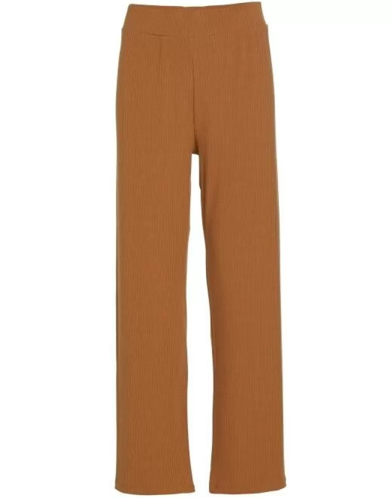 ESSENZA Broeken- Nina Uni Lange Broek Cashew M Bruin