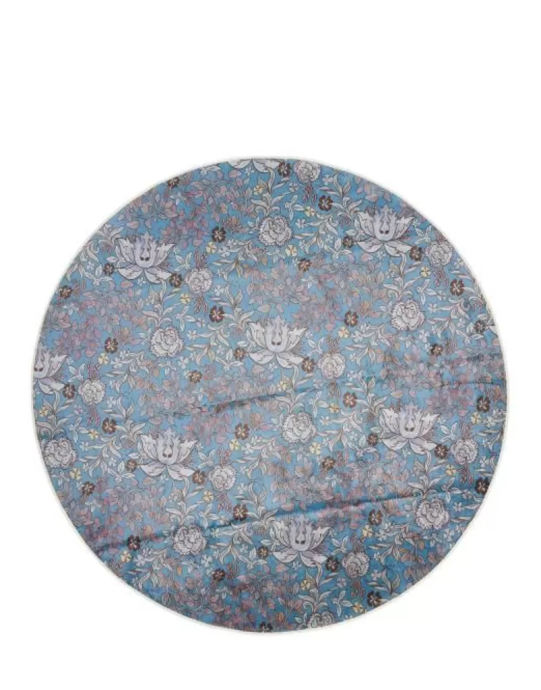 ESSENZA Vloerkleden- Ophelia Midnight Swim Rond Vloerkleed 180 Cm Blauw