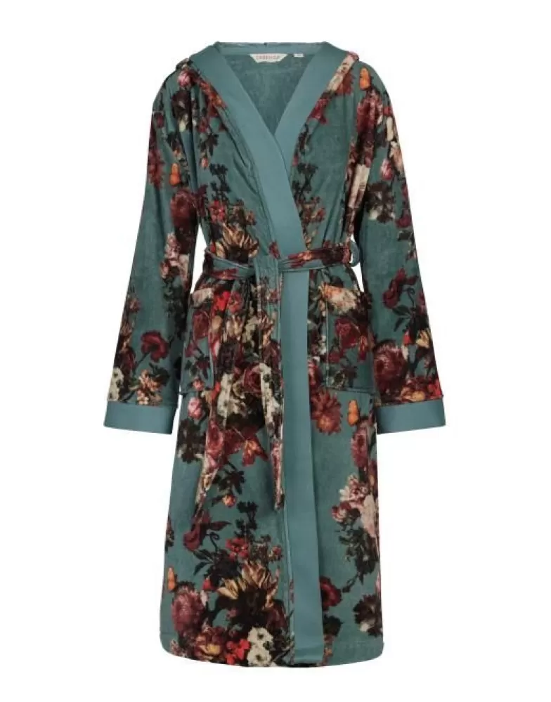 ESSENZA Kimono's- Perri Karli Reef Green Badjas M Groen