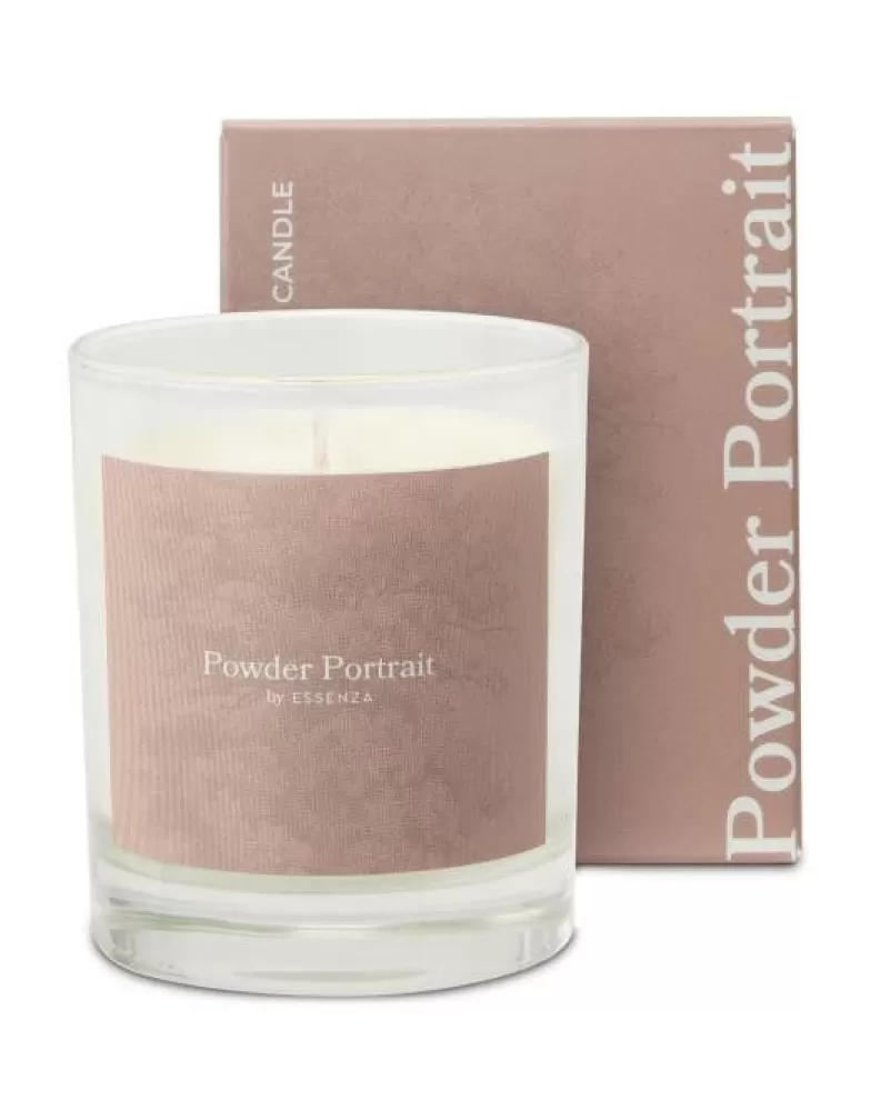 ESSENZA Geurkaarsen- Powder Portrait Geurkaars Off White 175 Cc Wit