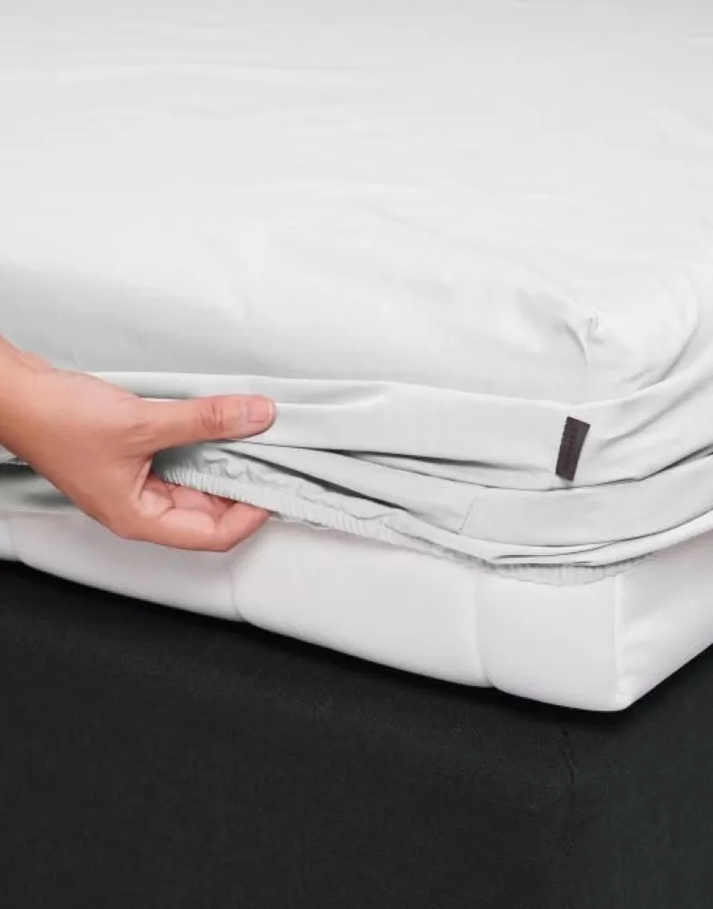 ESSENZA Hoeslakens- Premium Percale Hoeslaken 160 X 200 Cm Wit