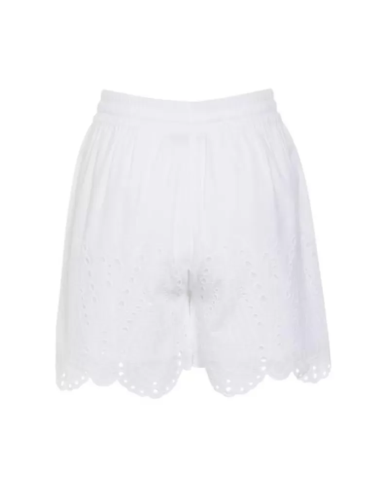 ESSENZA Broeken- Romy Tilia Pure White Shorts M Wit