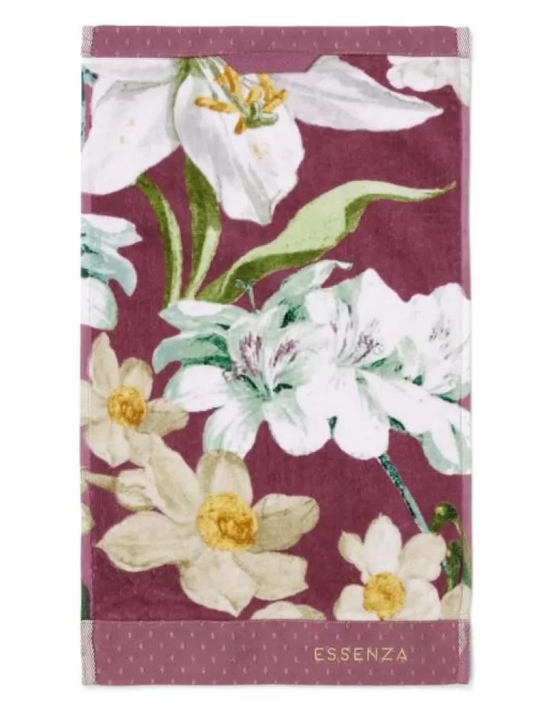 ESSENZA Gastendoekjes- Rosalee Gastendoek Plum 30 X 50 Cm Paars