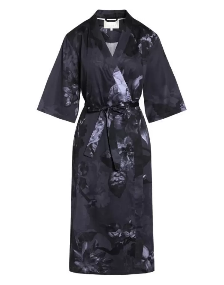 ESSENZA Kimono's- Sarai Flora Nightblue Kimono L Blauw