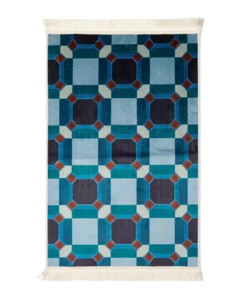 ESSENZA Vloerkleden- Teade Nightblue Vloerkleed Klein 60 X 90 Cm Blauw