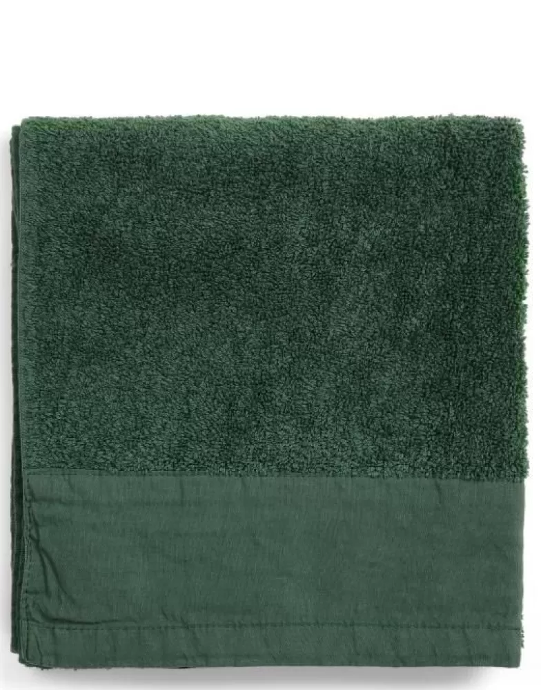 Marc O'Polo Handdoeken- Linan Handdoek Donker 50 X 100 Cm Groen