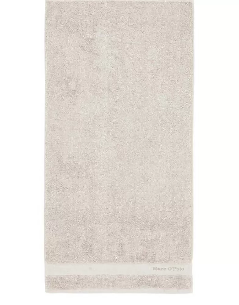 Marc O'Polo Handdoeken- Melange Handdoek Beige/Wit 50 X 100 Cm Zand